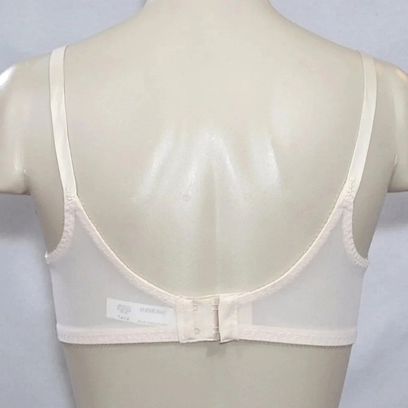 38D Bali 180 Flower Underwire Bra Ivory New with Tags - Picture 3 of 3